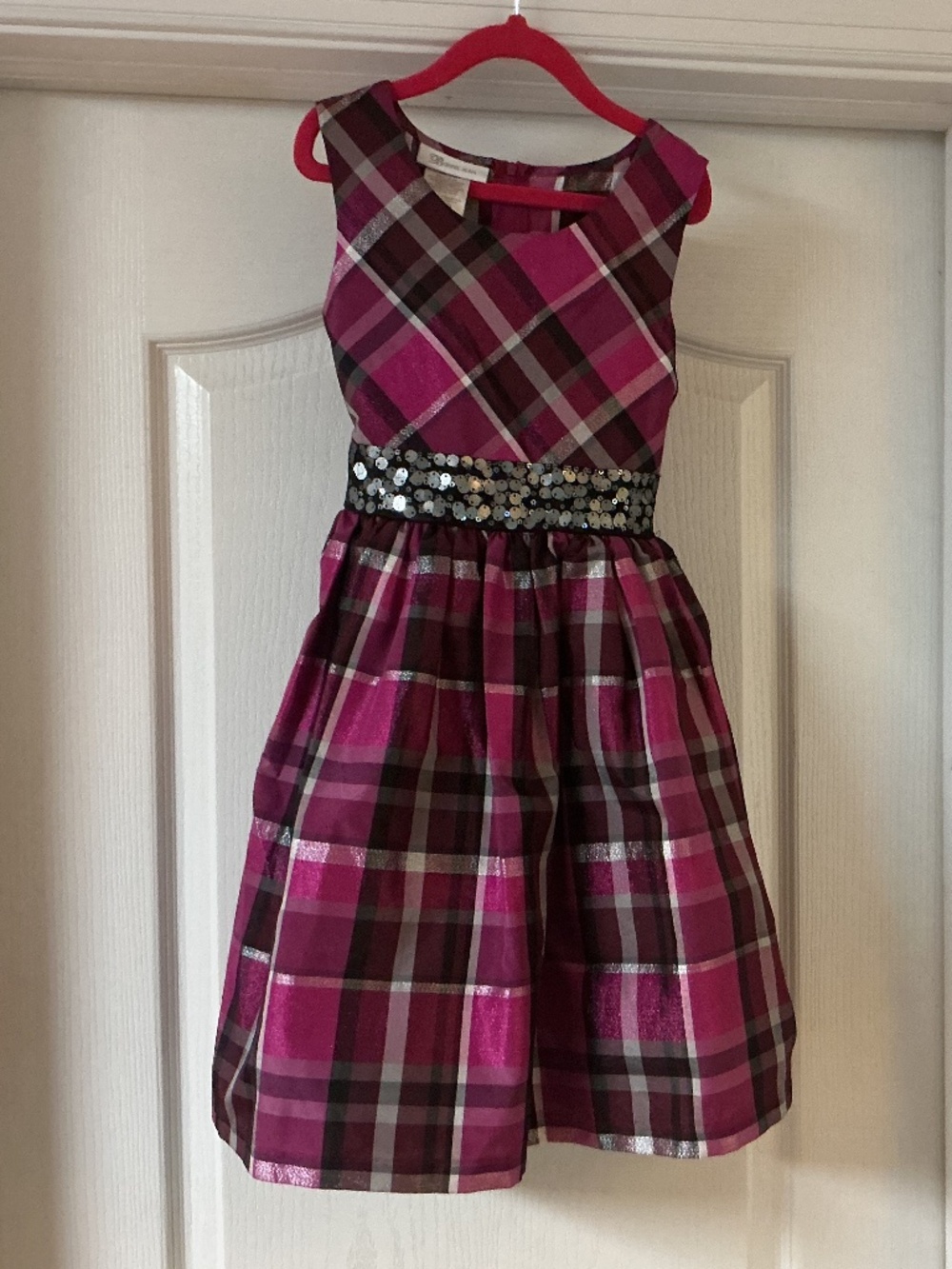 Bonnie Jean Plaid Dress Girls Size 8 Used